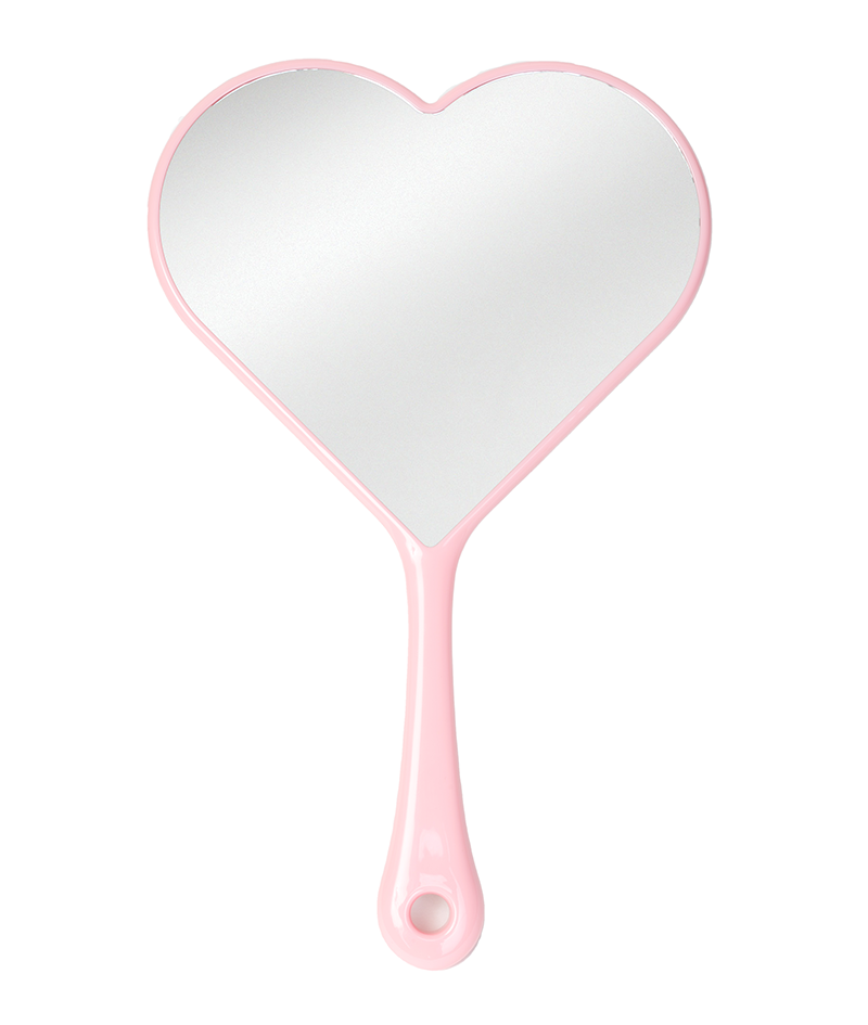 Pink Hand Mirror Face Mirrors - Trixie Cosmetics