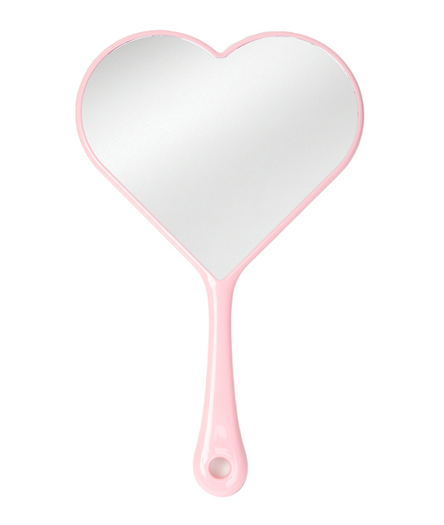 Pink Hand Mirror Face Mirrors - Trixie Cosmetics